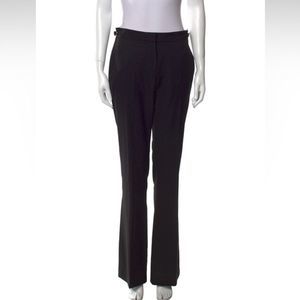 Gabriela Hearst Virgin Wool Mid-Rise Adjustable Trousers